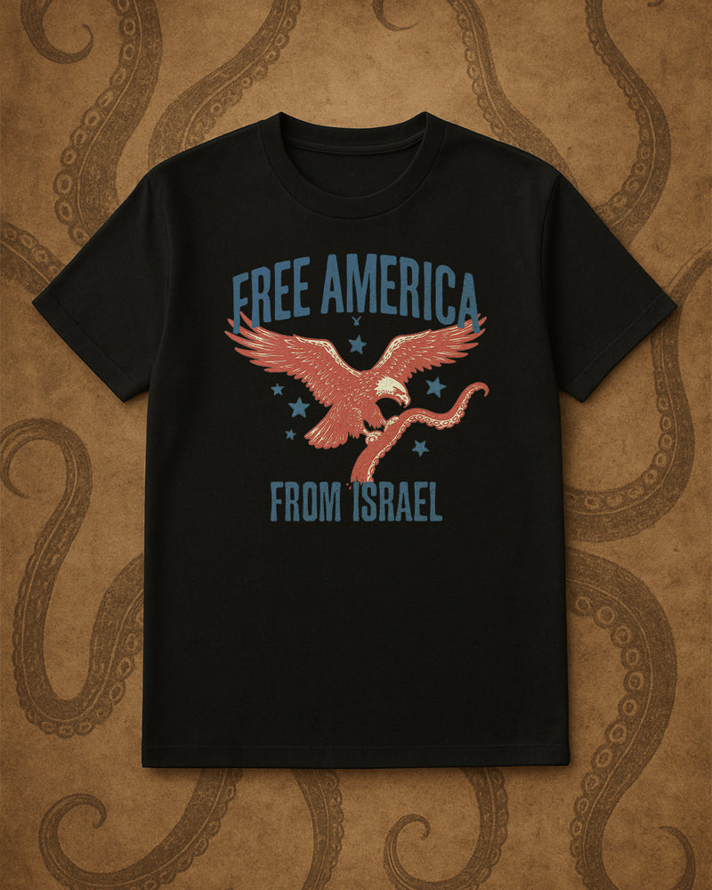 Free America From Israel - Retro - T-Shirt